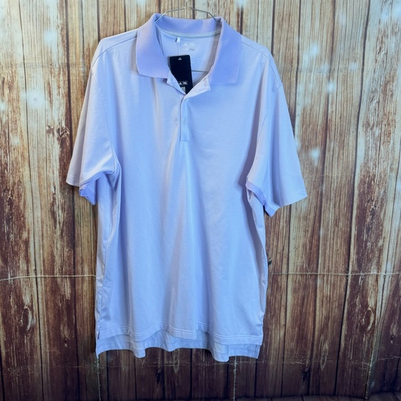 Adidas Men’s Climacool Legacy Short Sleeve Jasmin White Polo Shirt Size Large - Picture 4 of 15